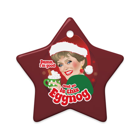 Damn Eggnog (Ceramic ornament)-Swish Embassy