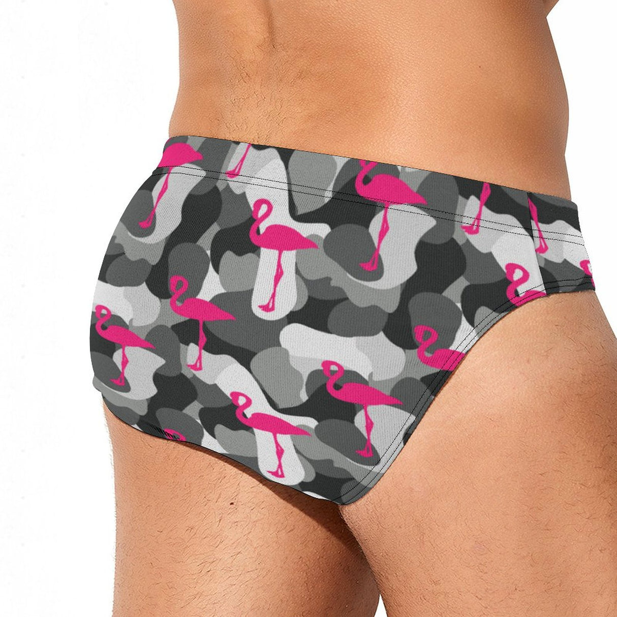 Design Flamingo (Swim Briefs)-Swim Briefs-Swish Embassy