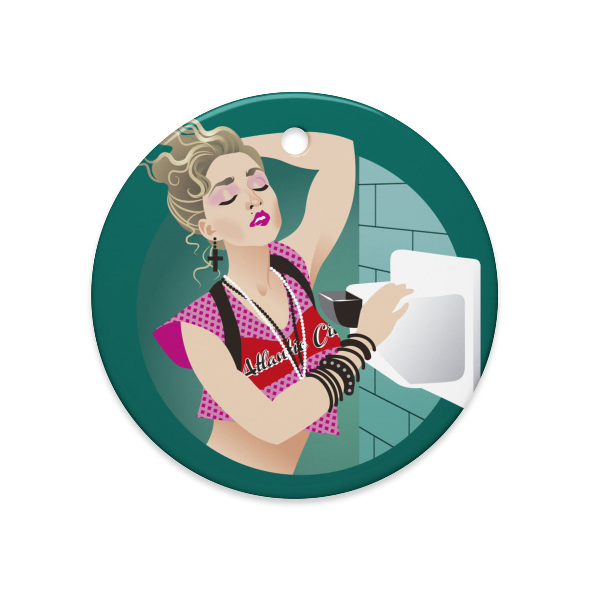 Desperately Seeking (Ceramic ornament)-Ceramic Ornament-Swish Embassy