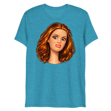 Disgusted Doll (Triblend)-Triblend T-Shirt-Swish Embassy