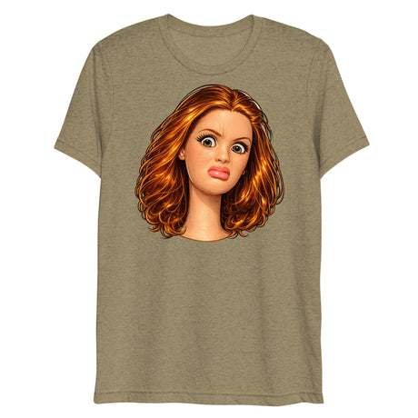 Disgusted Doll (Triblend)-Triblend T-Shirt-Swish Embassy