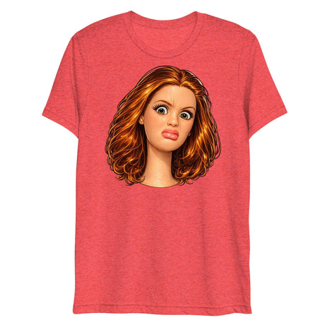 Disgusted Doll (Triblend)-Triblend T-Shirt-Swish Embassy