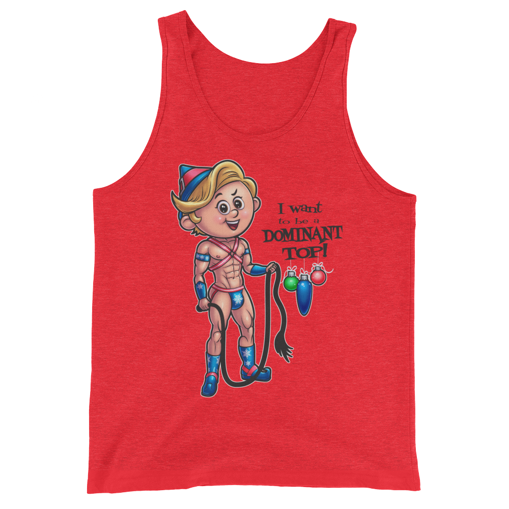 Dom Top Elf (Tank Top)-Christmas Tank Tops-Swish Embassy