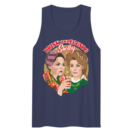 Drink Your Eggnog Shelby (Tank Top)-Christmas Tank Tops-Swish Embassy