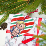 Elfin Good Time (Ornament/Fridge Magnet)-Wood Ornament-Swish Embassy