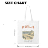 Es Cavallet Beach (Canvas Bag)-Canvas Bag-Swish Embassy