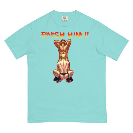 Finish Him (Boxy Tee)-Boxy T-Shirt-Swish Embassy