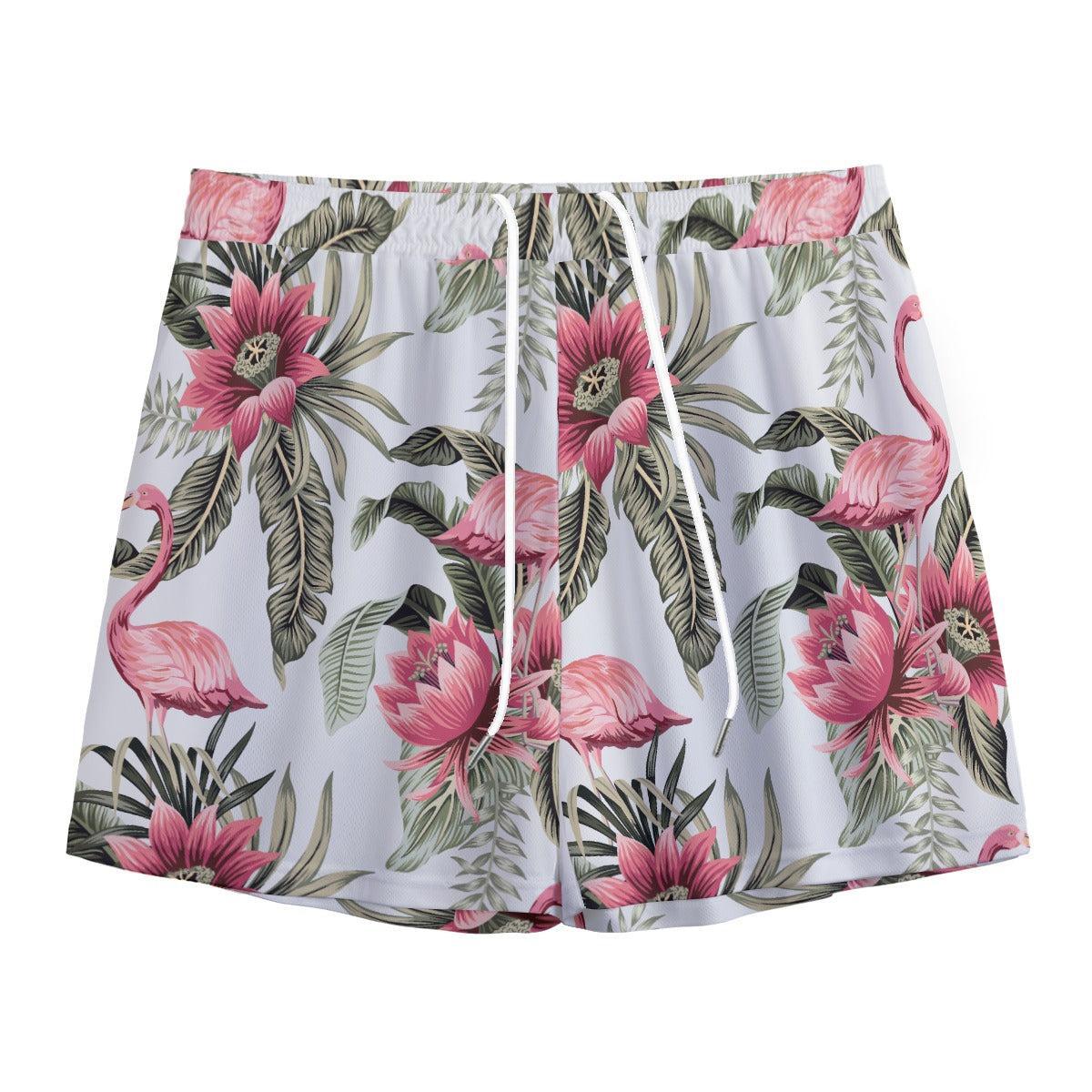 Flamingo Eden (Shorts)-Shorts-Swish Embassy
