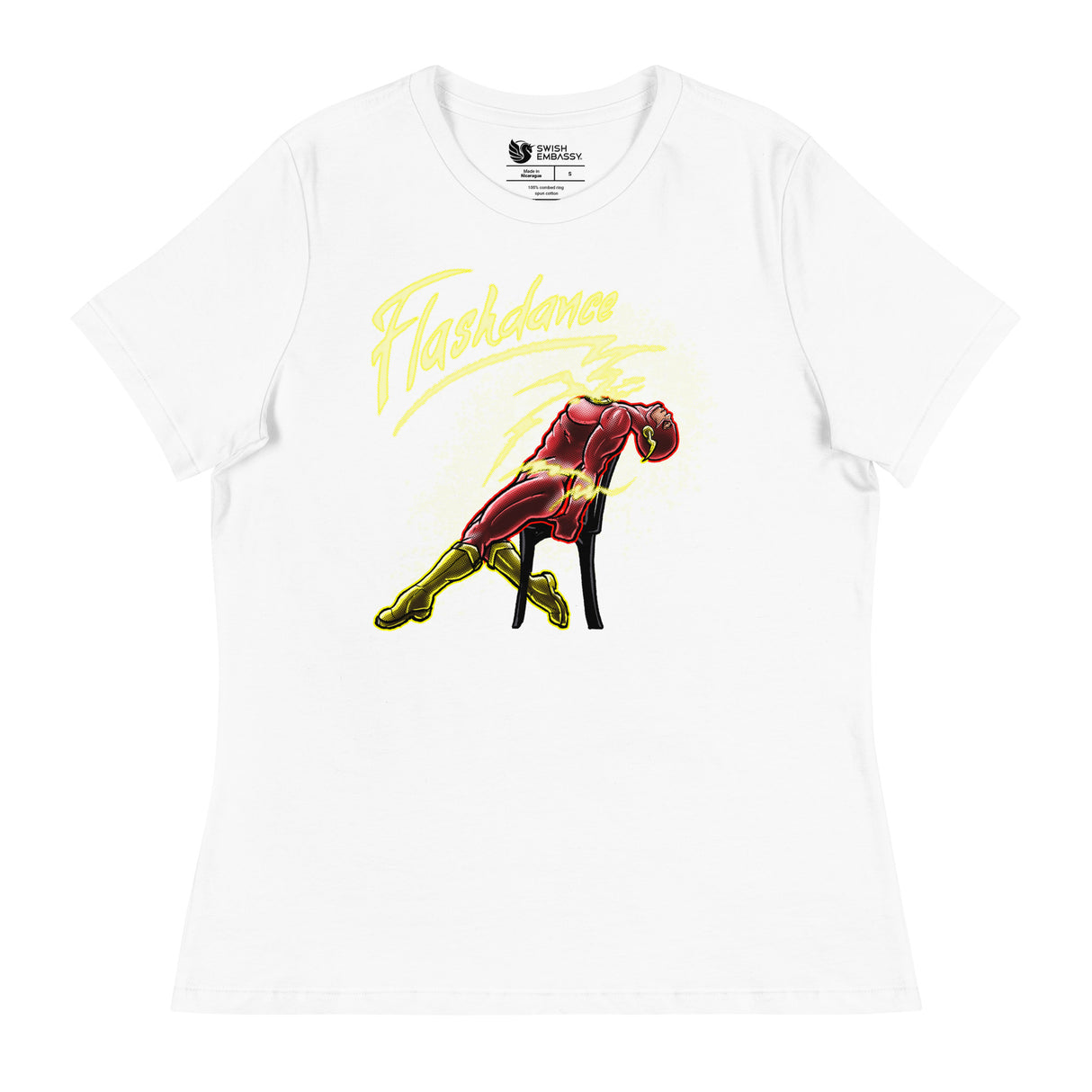 Flashdance (Women's Relaxed T-Shirt)-Women's T-Shirts-Swish Embassy