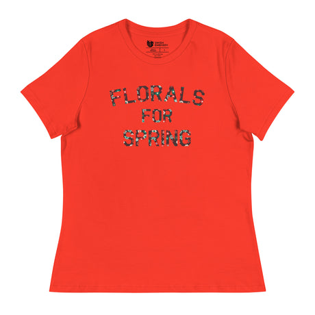 Florals for Spring (Women's Relaxed T-Shirt)-Women's T-Shirts-Swish Embassy