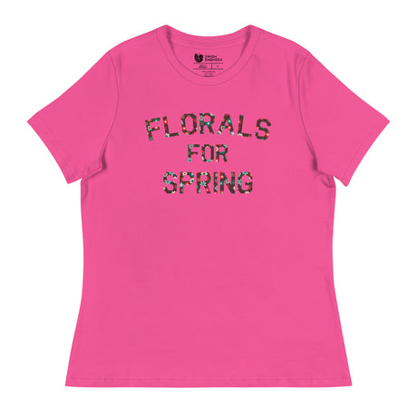 Florals for Spring (Women's Relaxed T-Shirt)-Women's T-Shirts-Swish Embassy