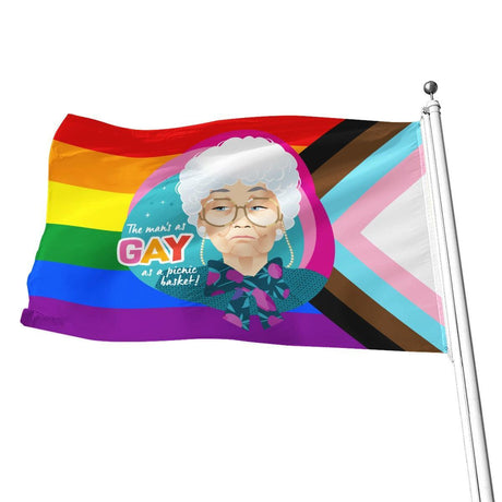 Gay as a Picnic Basket (Flag)-Flag-Swish Embassy