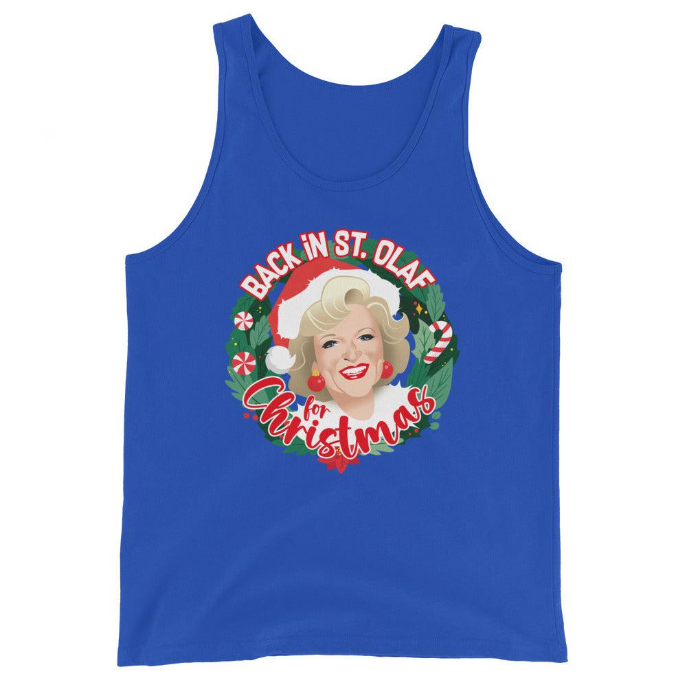 GG Back in St Olaf Christmas (Tank Top)-Christmas Tank Tops-Swish Embassy