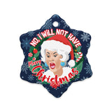 GG No I Will Not Have A Merry Xmas (Ceramic Ornament)-Ceramic Ornament-Swish Embassy