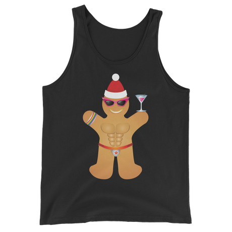 Gingerbread Circuit Man (Tank Top)-Christmas Tank Tops-Swish Embassy