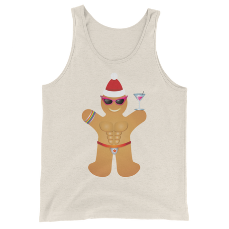 Gingerbread Circuit Man (Tank Top)-Christmas Tank Tops-Swish Embassy