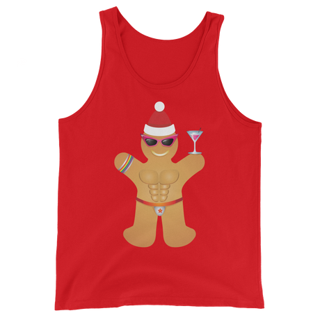Gingerbread Circuit Man (Tank Top)-Christmas Tank Tops-Swish Embassy