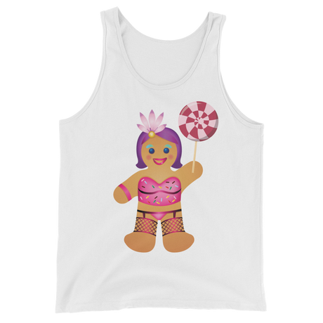 Gingerbread Drag Queen (Tank Top)-Christmas Tank Tops-Swish Embassy