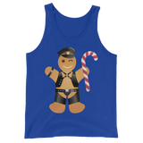 Gingerbread Leather Man (Tank Top)-Christmas Tank Tops-Swish Embassy