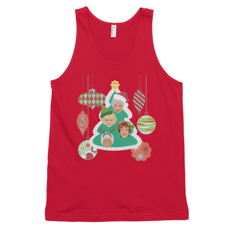 Golden Christmas (Tank Top)-Christmas Tank Tops-Swish Embassy