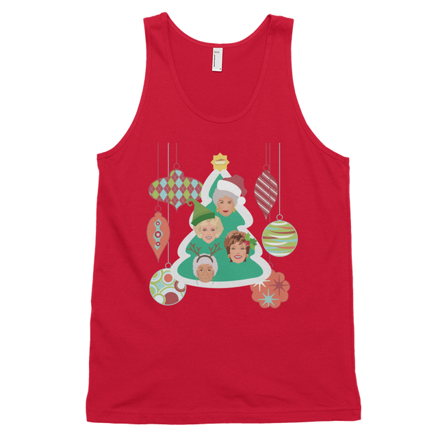 Golden Christmas (Tank Top)-Christmas Tank Tops-Swish Embassy