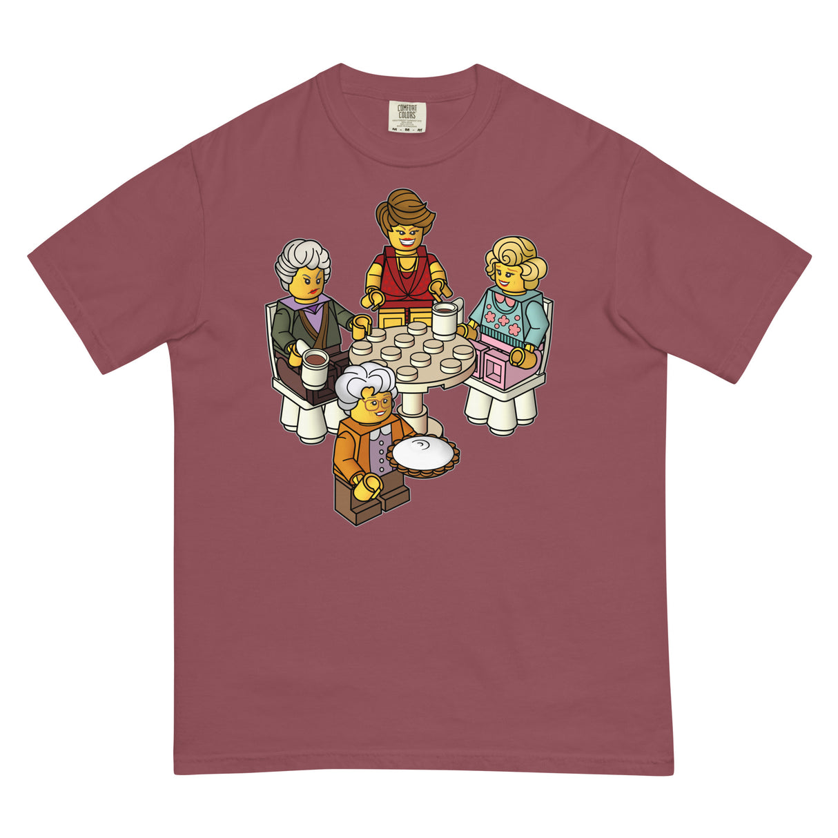 Golden Girls Blocks (Boxy Tee)-Boxy T-Shirt-Swish Embassy