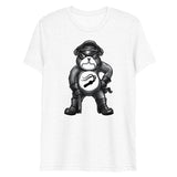 Hanky Bear - Black (Triblend)-Triblend T-Shirt-Swish Embassy