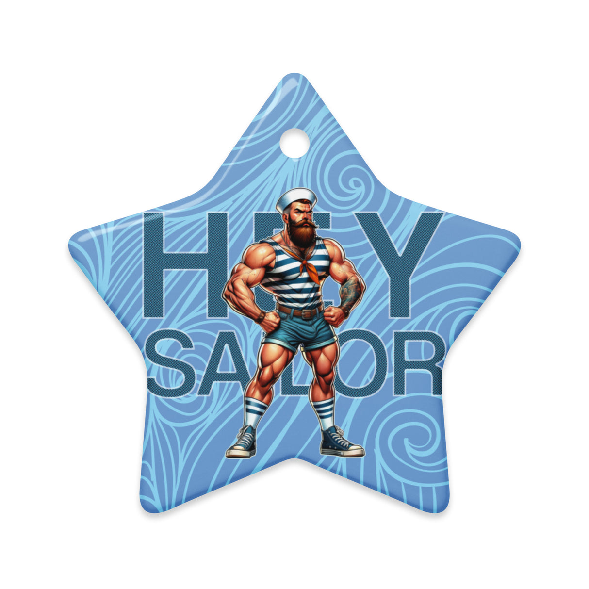 Hey Sailor (Ceramic ornament)-Ceramic Ornament-Swish Embassy