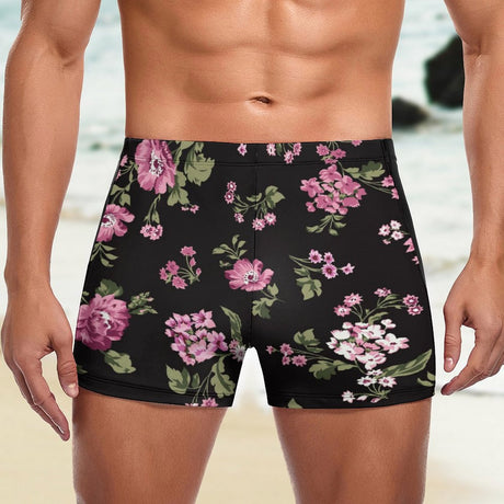 Hint of Floral (Square Cut Trunks)-Square Cut Trunks-Swish Embassy
