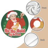 Ho Ho Hold My Broom (Tree Skirt)-Tree Skirts-Swish Embassy