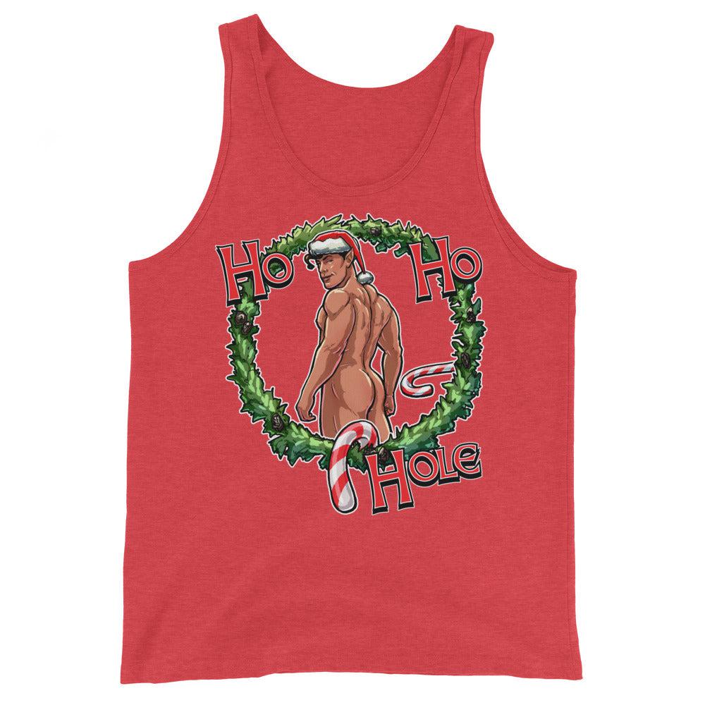 Ho Ho Hole (Tank Top)-Christmas Tank Tops-Swish Embassy
