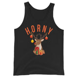 Horny (Tank Top)-Christmas Tank Tops-Swish Embassy