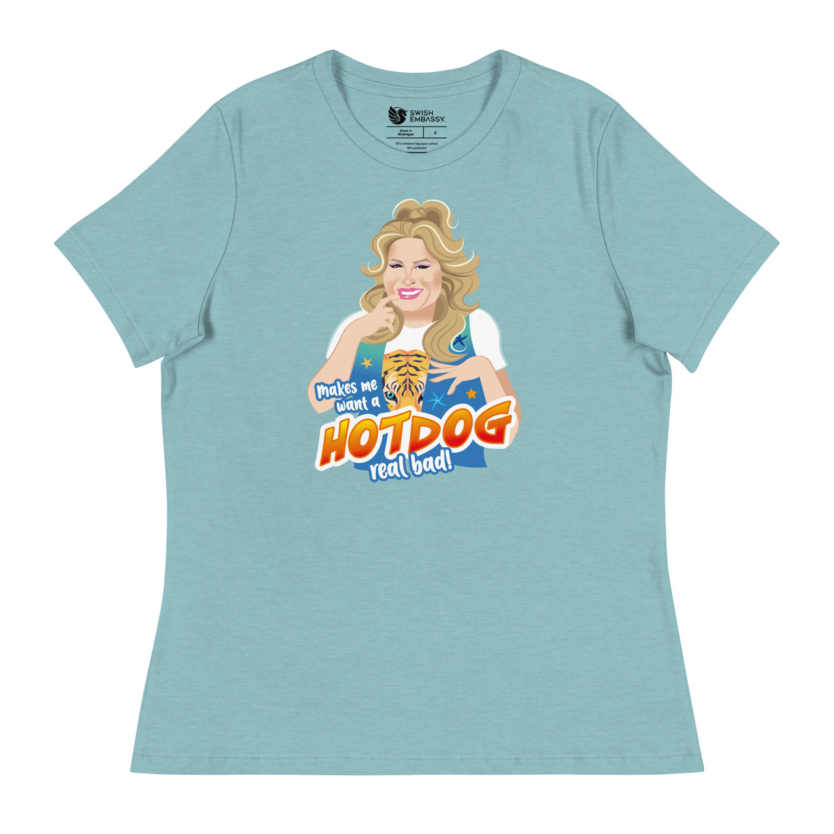Hot Dog (Women's Relaxed T-Shirt)-Women's T-Shirts-Swish Embassy