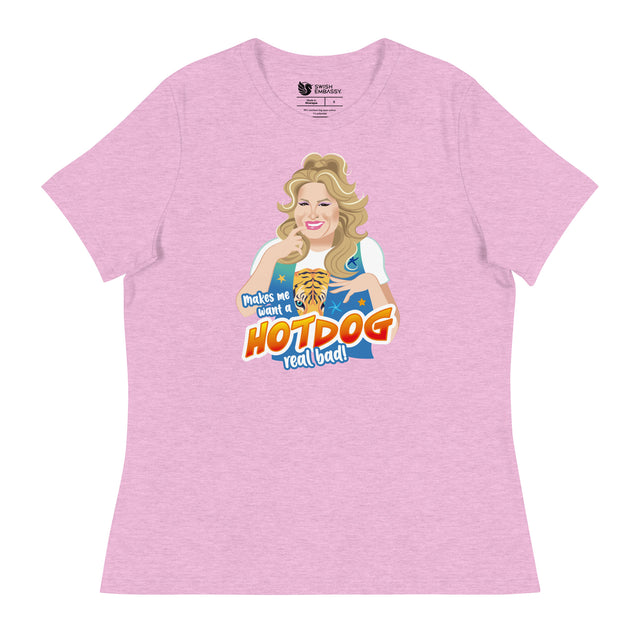 Hot Dog (Women's Relaxed T-Shirt)-Women's T-Shirts-Swish Embassy