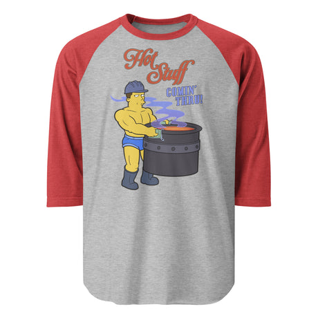 Hot Stuff Comin’ Thru (Raglan)-Raglan-Swish Embassy