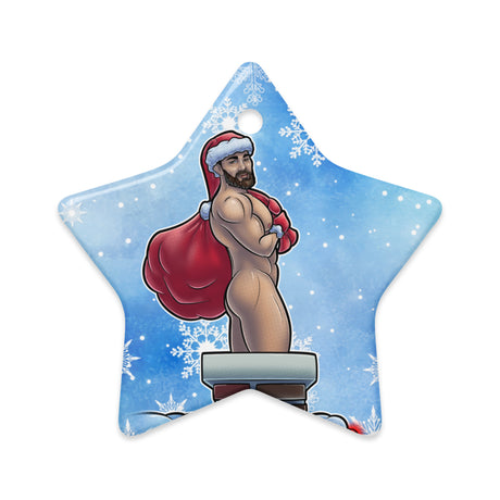 Hurry Down The Chimney (Ceramic ornament)-Ceramic Ornament-Swish Embassy