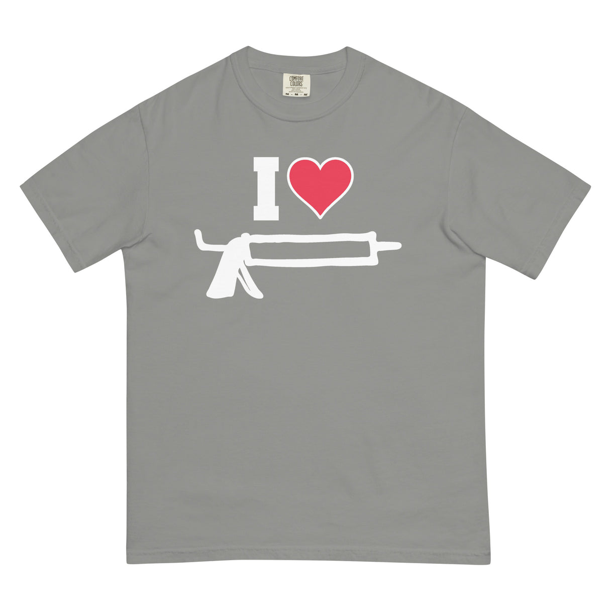 I Love Caulk (Boxy Tee)-Boxy T-Shirt-Swish Embassy