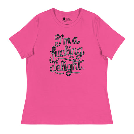I'm a F*cking Delight (Women's Relaxed T-Shirt)-Women's T-Shirts-Swish Embassy