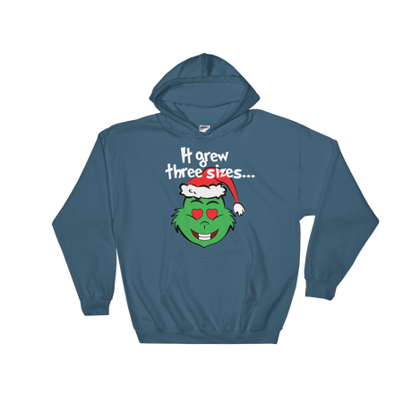 It Grew Three Sizes (Hoodie)-Christmas Hoodies-Swish Embassy