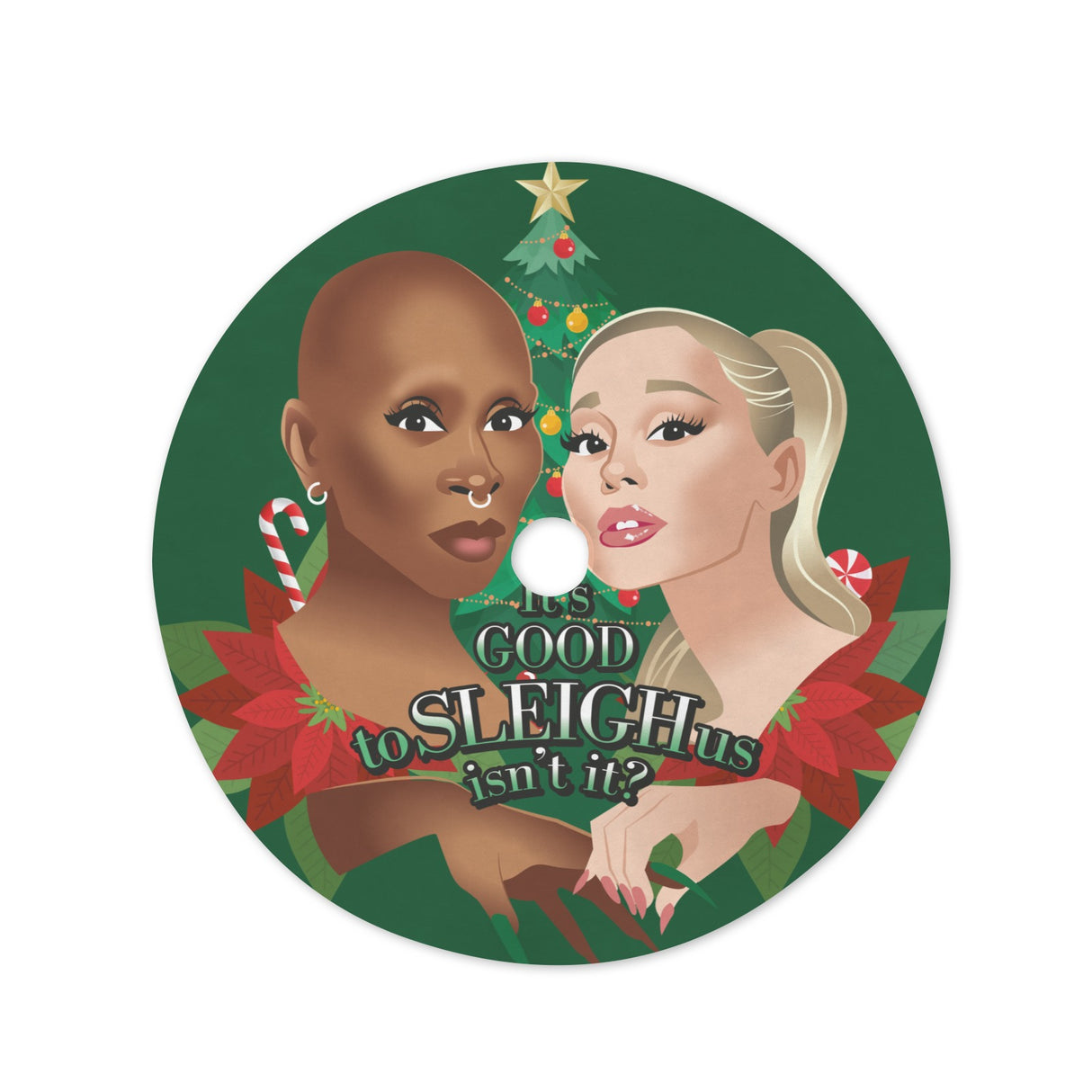 It's Good to Sleigh Us (Tree Skirt)-Tree Skirts-Swish Embassy