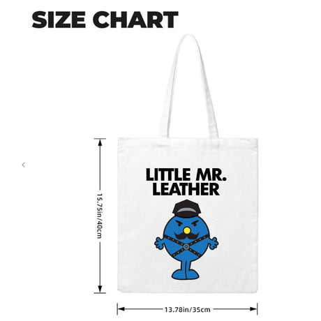 Little Mr. Leather (Canvas Bag)-Canvas Bag-Swish Embassy