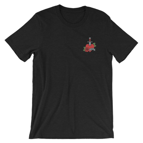 Love (Embroidered T-Shirt)-Embroidered T-Shirts-Swish Embassy