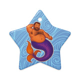 Mer-Grrr (Ceramic ornament)-Ceramic Ornament-Swish Embassy