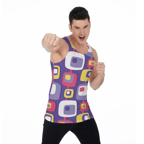 Mid-Century Purple (Allover Tank Top)-Allover Tank Top-Swish Embassy