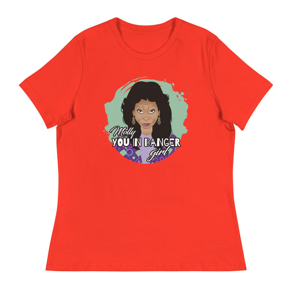 Molly You in Danger Girl (Women's Relaxed T-Shirt)-Women's T-Shirts-Swish Embassy