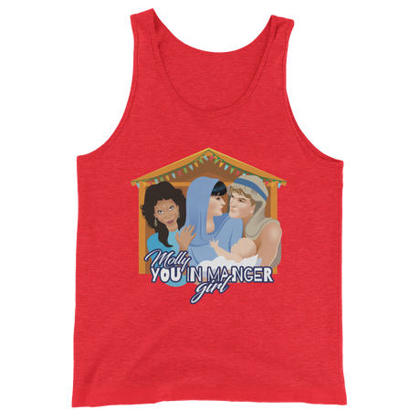 Molly, You in Manger Girl! (Tank Top)-Christmas Tank Tops-Swish Embassy