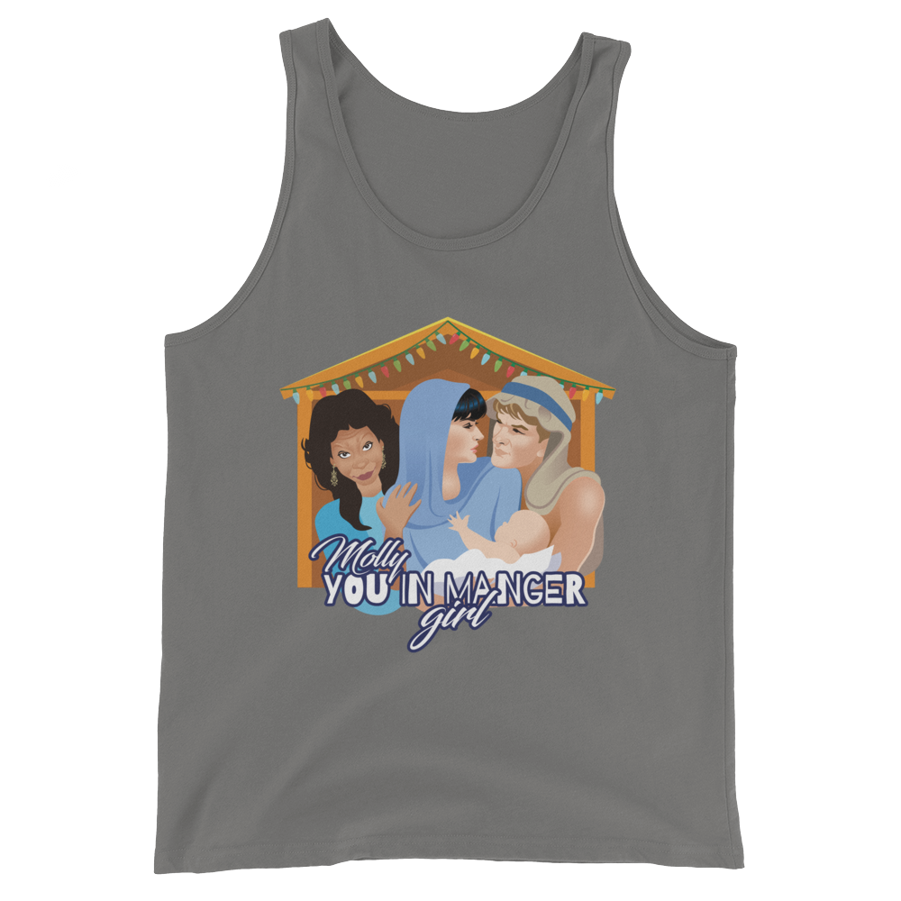 Molly, You in Manger Girl! (Tank Top)-Christmas Tank Tops-Swish Embassy