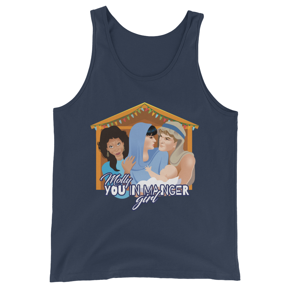 Molly, You in Manger Girl! (Tank Top)-Christmas Tank Tops-Swish Embassy