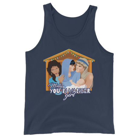 Molly, You in Manger Girl! (Tank Top)-Christmas Tank Tops-Swish Embassy