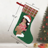 Nasty or Nice (Sequin Christmas Stocking)-Christmas Stockings-Swish Embassy